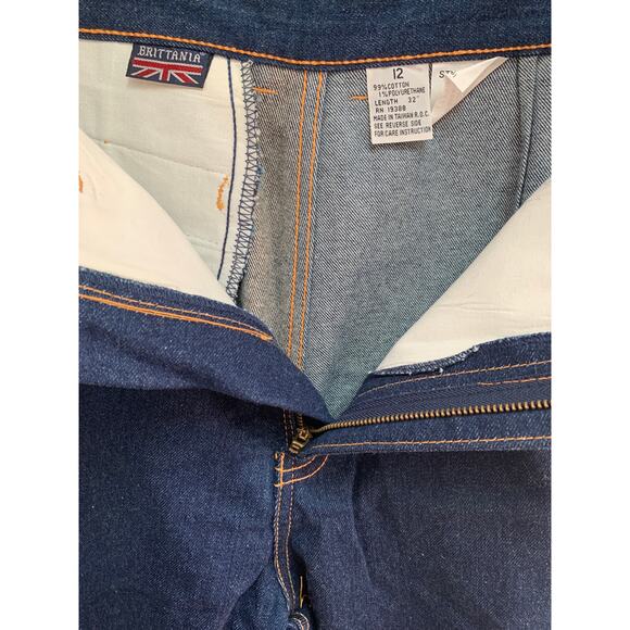 VTG NWT Brittania Super High Rise Ballon Leg Indigo Denim Mom Jeans Size 12 - Picture 5 of 9